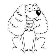 Obraz premium Isolated cute cocker spaniel dog breed cartoon Vector illustration