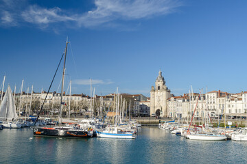 Yachts in harbour at La Rochelle, Charente Maritime, France