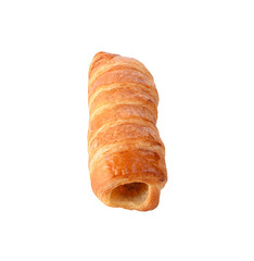 Bread and Hot Dog on  a white background