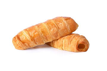 Bread and Hot Dog on  a white background