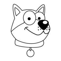 Isolated cute corgi dog breed cartoon Vector illustration