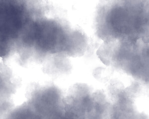 雲の水彩イラスト　背景