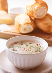Traditional Brazilian beans soup called caldo de feijão
