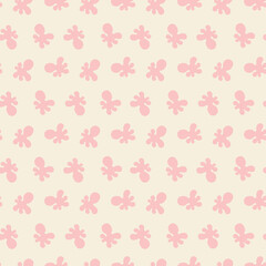 Minimalistic seamless pattern. Simple organic shape