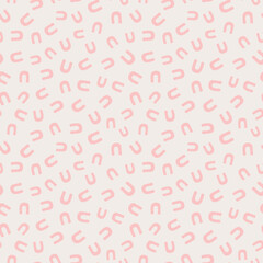 Minimalistic seamless pattern. Simple organic shape. Abstract vector illustration for printing, decor, textile, branding design