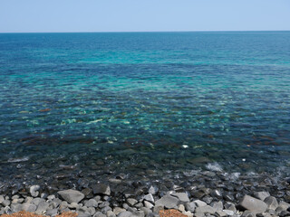 芥屋の大門の海風景　福岡県　糸島