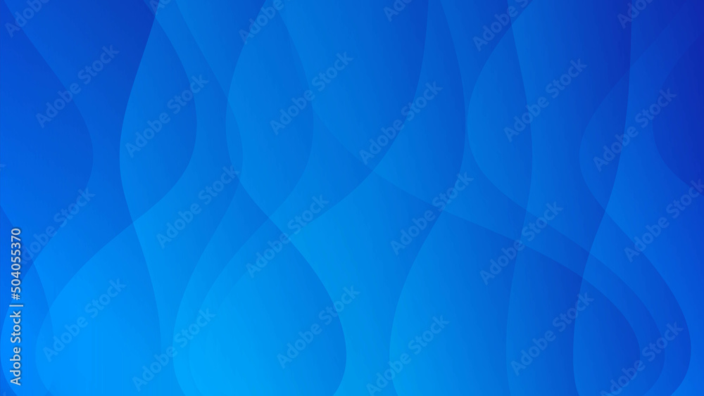 Wall mural Blue wave abstract background, web background, blue texture, banner design, creative cover design, backdrop, minimal background, vector illustration