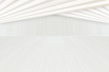 Interior wood grain floor and wall artificial space car advertising background