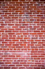 Vintage Red Brick Wall Background or Template.