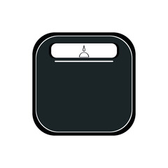 Vector image of floor scales