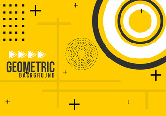 yellow abstract background with dynamic and modern geometric elements. used for banner, poster and flyer design