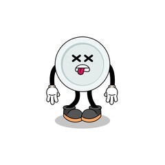 plate mascot illustration is dead