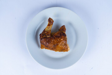 chicken on a plate