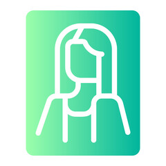 mona lisa gradient icon