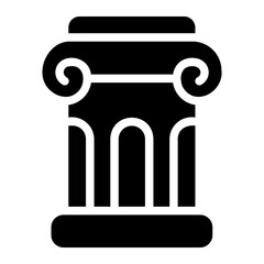 ancient pillar glyph icon