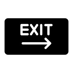 exit glyph icon