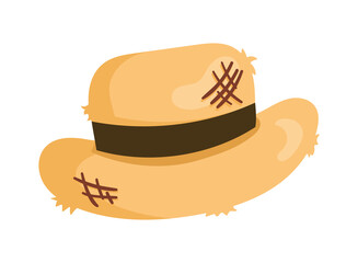 straw hat accessory