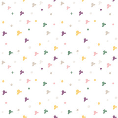 Abstract seamless pattern. Simple organic shape. Colorful surface design