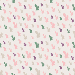 Abstract seamless pattern. Simple organic shape. Colorful surface design