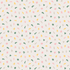 Abstract seamless pattern. Simple organic shape. Colorful surface design