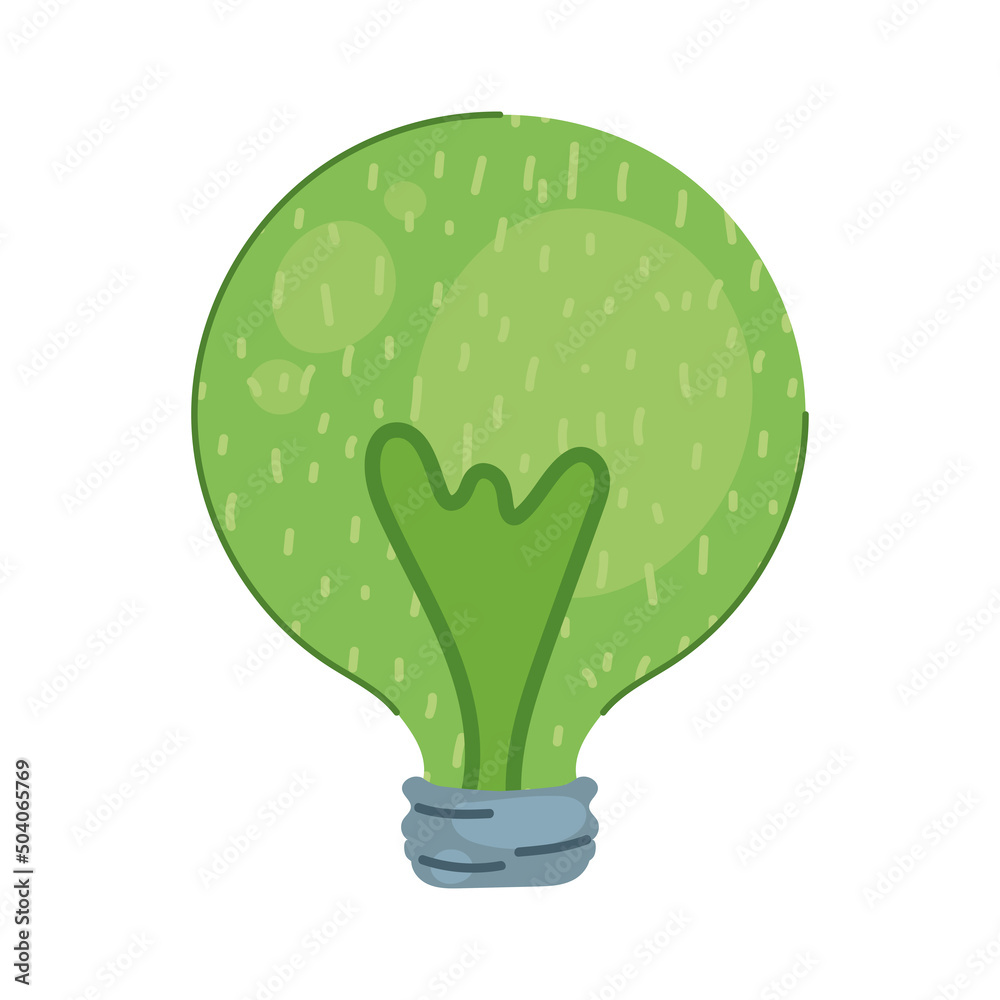 Canvas Prints green bulb eco energy