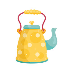 yellow kitchen teapot