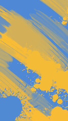 Abstract Blue Yellow paint Background. Vector illustration design