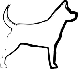 Dog Vector Silhouette