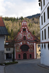 Heilig–Geist–Spitalkirche in füssen, bayern deutschland