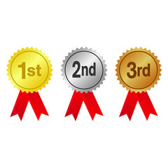 Award Medals Vector Illustration