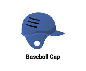 Baseball cap illustration set. Cap Vector drawing. Hand drawn style.