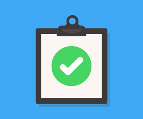Check File icon - vector illustration . check, approved, file, document, paper, accept, check mark, audit, report, survey, flat, icons .
