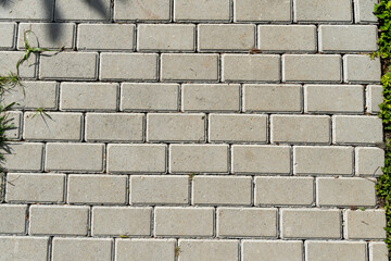 Concrete floor texture like light gray cement cobblestone