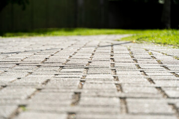 Obraz premium Concrete floor texture like light gray cement cobblestone