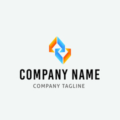 Software and IT Company Vector Logo Design Template