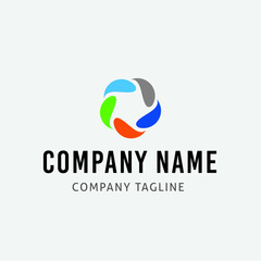 Software and IT Company Vector Logo Design Template