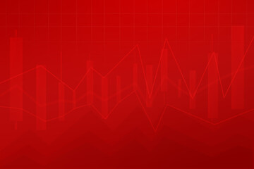 red stock trading money background