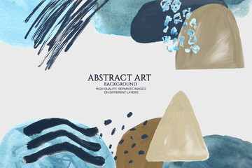 Abstract watercolor art background. Art for wall decoration and prints