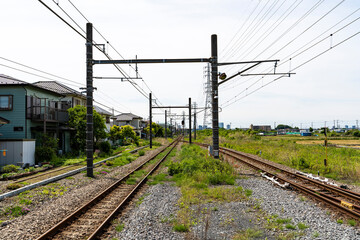 Fototapeta na wymiar 神奈川県のローカル線の風景