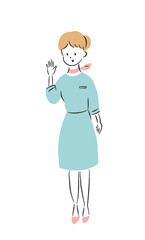 ビジネスウーマン　挨拶