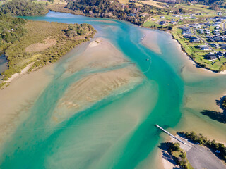 Fototapeta na wymiar Tidal Swell of The Coromandel Peninsula in New Zealand's North Island 