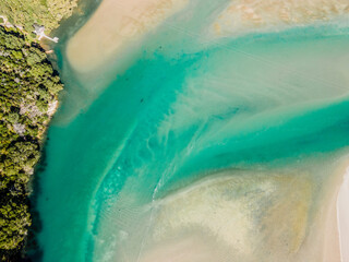 Tidal Swell of The Coromandel Peninsula in New Zealand's North Island 