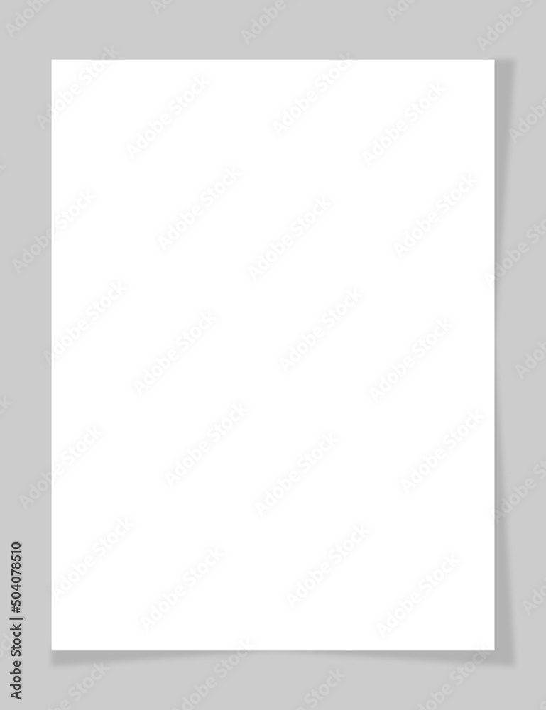 Wall mural white note paper blank sign tag label