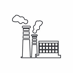 FACTORY BUILDING ICONS VECTOR
