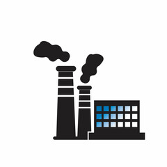 FACTORY BUILDING ICONS VECTOR