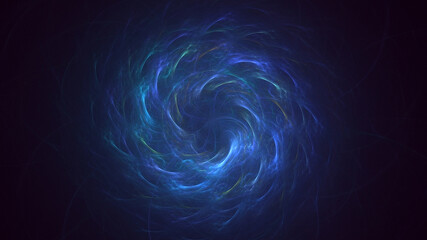 3D rendering abstract round light background