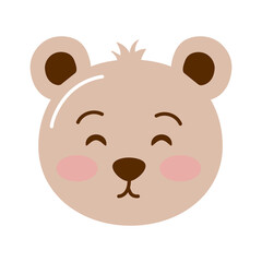 little bear teddy head