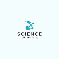 Science logo icon design vector 