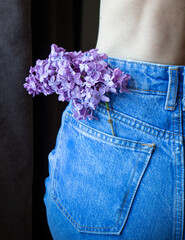 flower in the pocket