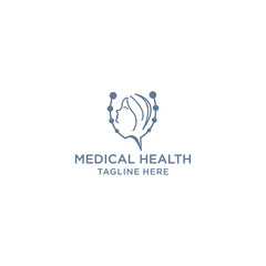 Medical health logo icon design 